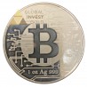 1 Oz Plata Bitcoin República de Chad 2022