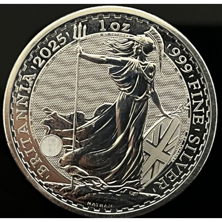 MONEDA DE PLATA BRITANNIA 2025 1OZ