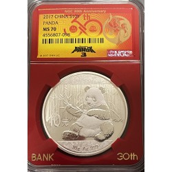 PANDA CHINA 2017 NGC MS 70