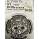 ONZA DE PLATA CAPSULADA NGC MS 70 ANTIQUED 2017 MONGOLIA