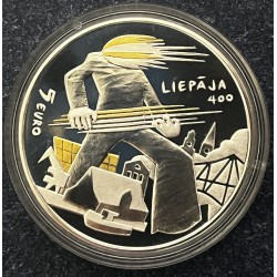 PROOF 5 EURO LETONIA 2025 -SOL Y VIENTO