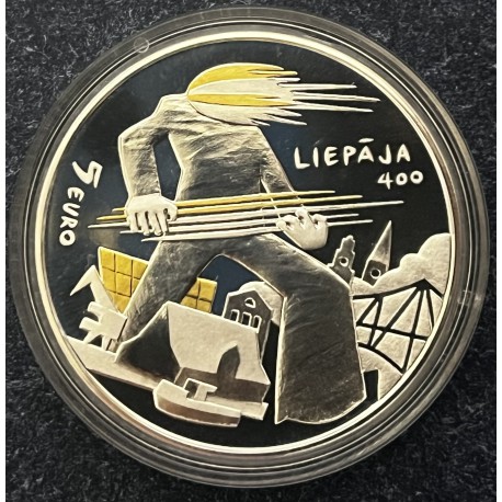PROOF 5 EURO LETONIA 2025 -SOL Y VIENTO