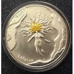 PROOF 5 EURO LETONIA 2025 -SOL Y VIENTO