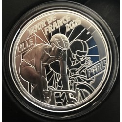 Francia 2025 Tour de Francia Salida - LLegada Moneda 10 Euro Plata
