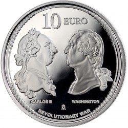 3 MONEDAS 8 REALES - 250 ANIVERSARIO ESPAÑA Y LA INDEPENDENCIA DE LOS EE. UU.