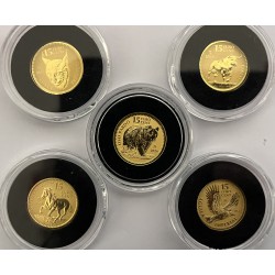 Lote de Monedas 1/10 Lince,Toro,Caballo,Águila Imperial