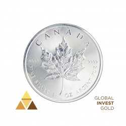 Silver ounce 5 $ Maple Leaf