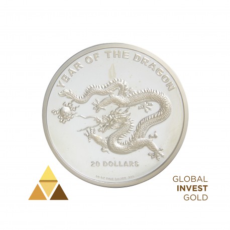 Silver Ounce 20$ The Year of Dragon 2012