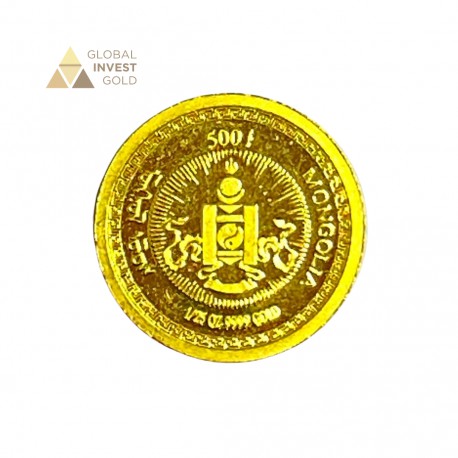 Moneda de Oro Año del Tigre Mongolia