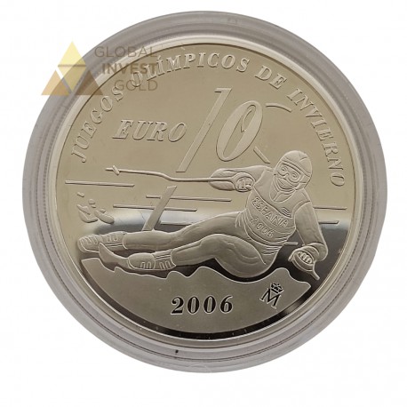 Moneda de Plata Juegos Olímpicos de Invierno 2006