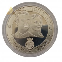 Moneda de Plata Boda de S.A.R. el Príncipe de Asturias con Doña Letizia Ortiz