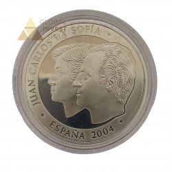 Moneda de Plata Boda de S.A.R. el Príncipe de Asturias con Doña Letizia Ortiz
