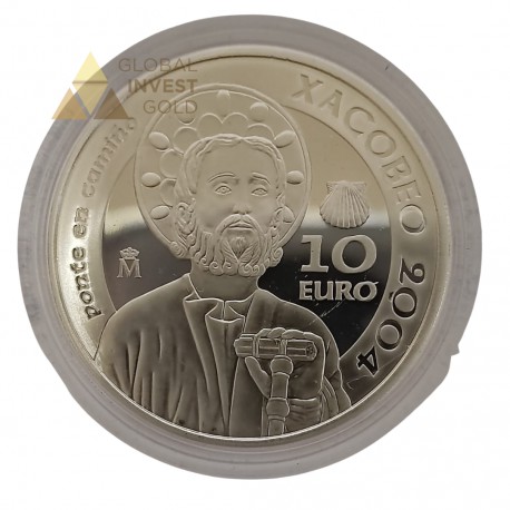 Moneda de Plata Xacobeo 2004 Galicia