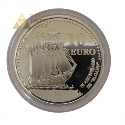 Moneda de Plata 75 Aniversario del Juan Sebastián El Cano