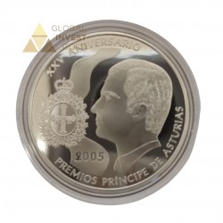 Moneda de Plata XXV Aniversario de los Premios Príncipe de Asturias