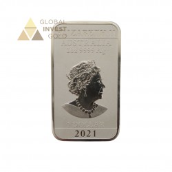 Australian 2021 “Dragon” (Perth Mint), 1 oz Plata